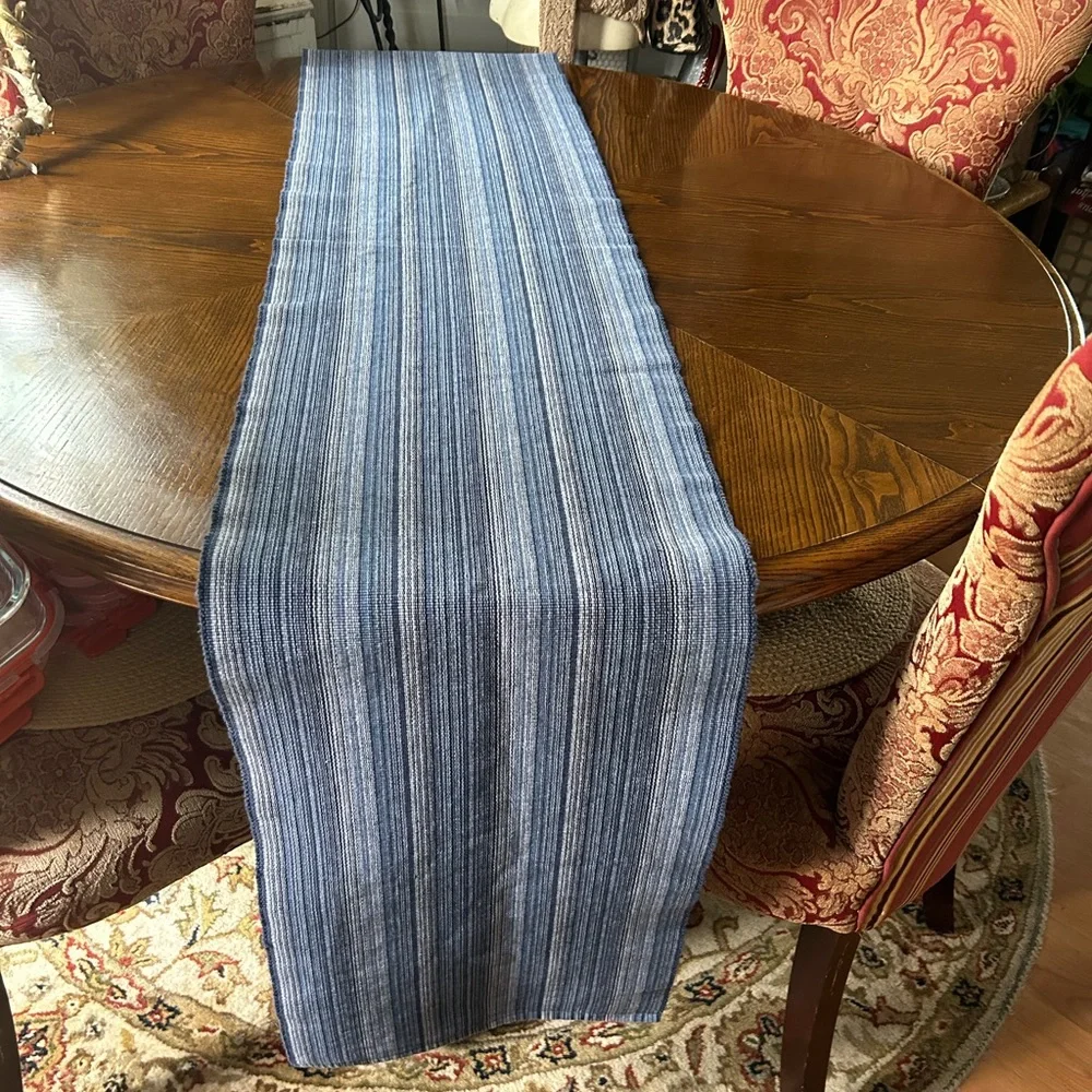 Blue Stripe Table-runner